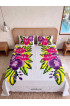 Hand Painted Rayon Bedsheet Set Queen Size